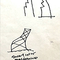 Initial sketches for the design of the playground roofs representing the “Windy City”